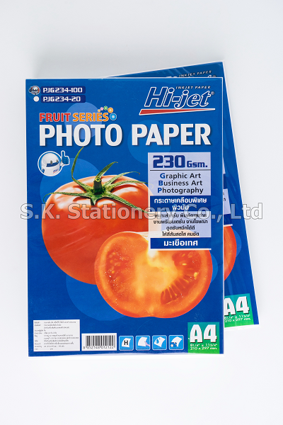 กระดาษโฟโต้กรอสซี่ไฮเจ็ท 230g (10 แผ่น)