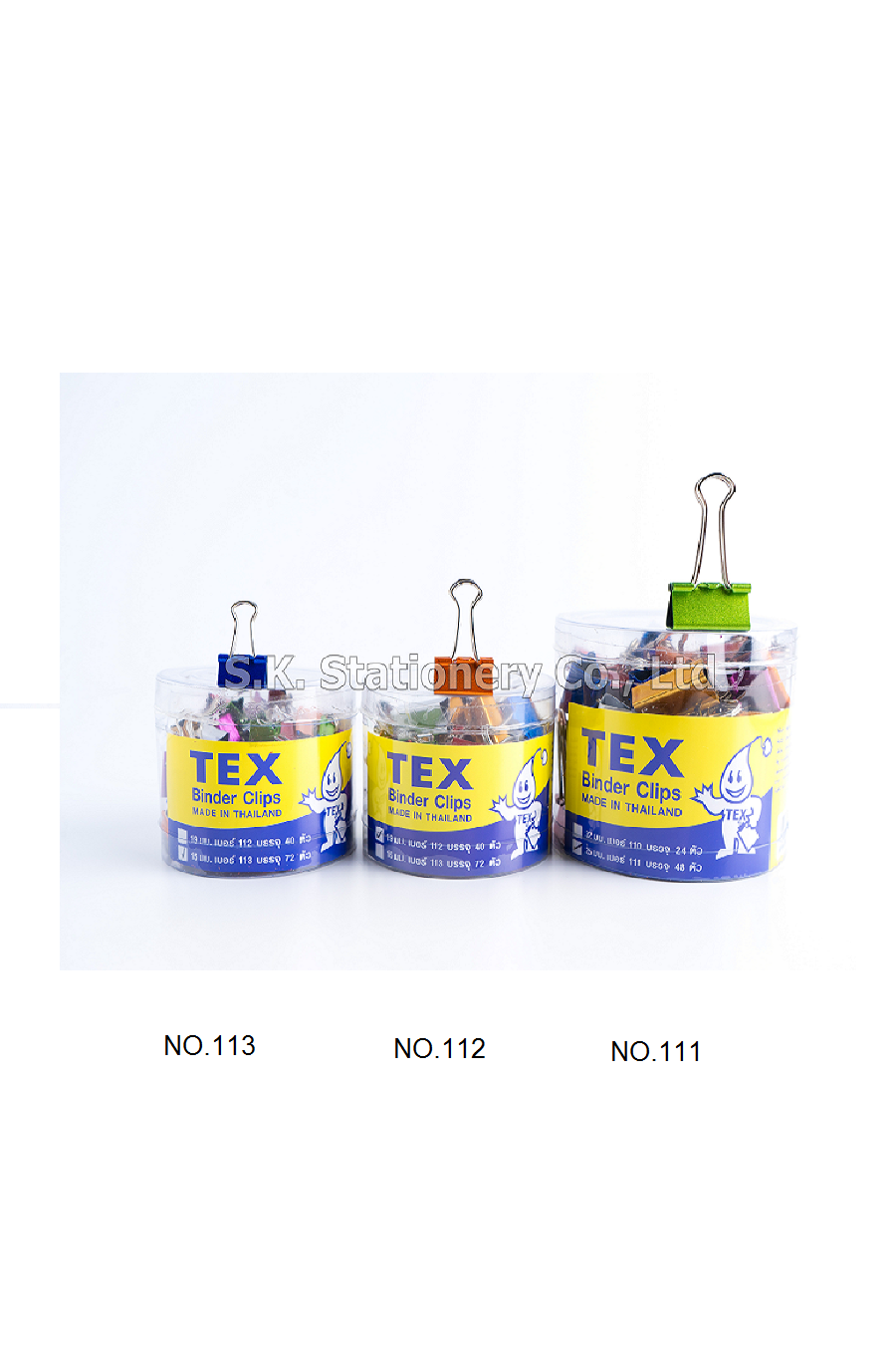 คลิปหนีบสี TEX NO.111