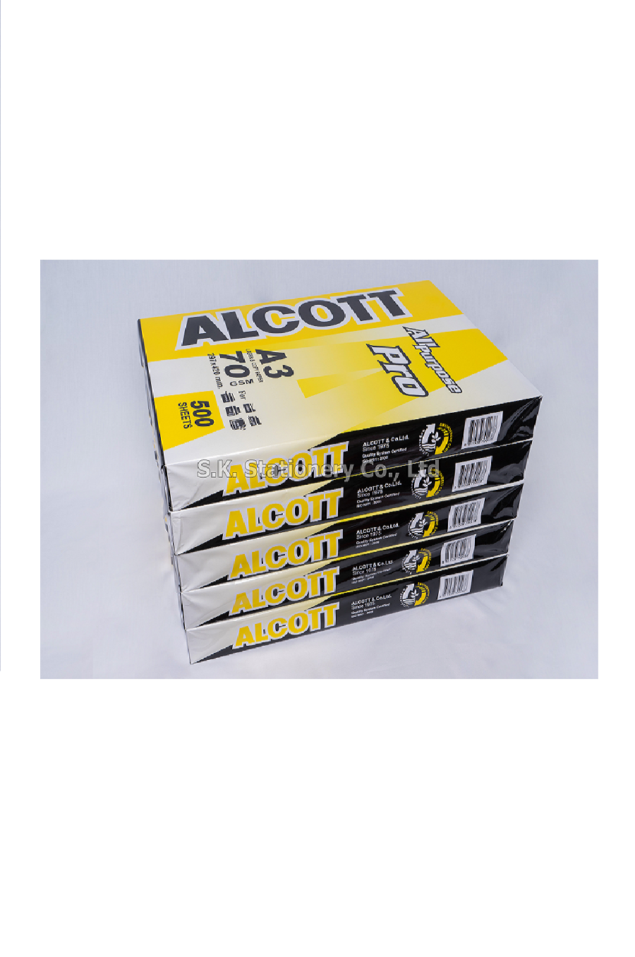 กระดาษถ่ายเอกสาร 70g A3 ALCOTT