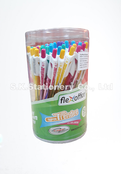 ปากกา 0.7 Flexoffice Fo.GELB09